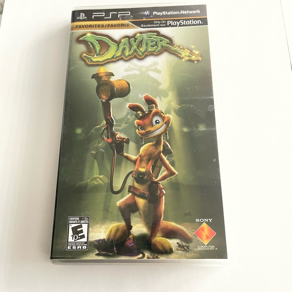 Sony Daxter PSP Game with Green Artwork